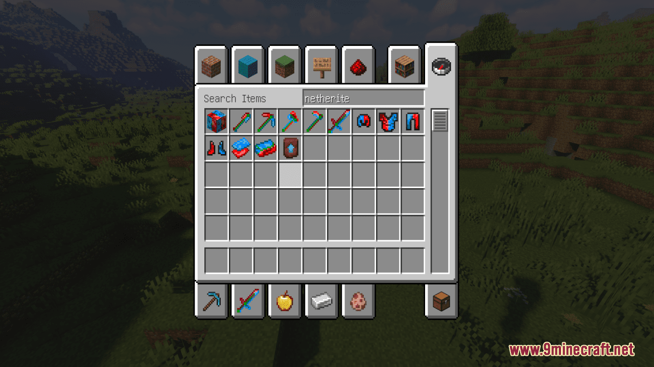 Red and Blue Netherite Resource Pack (1.20.6, 1.20.1) - Texture Pack 13