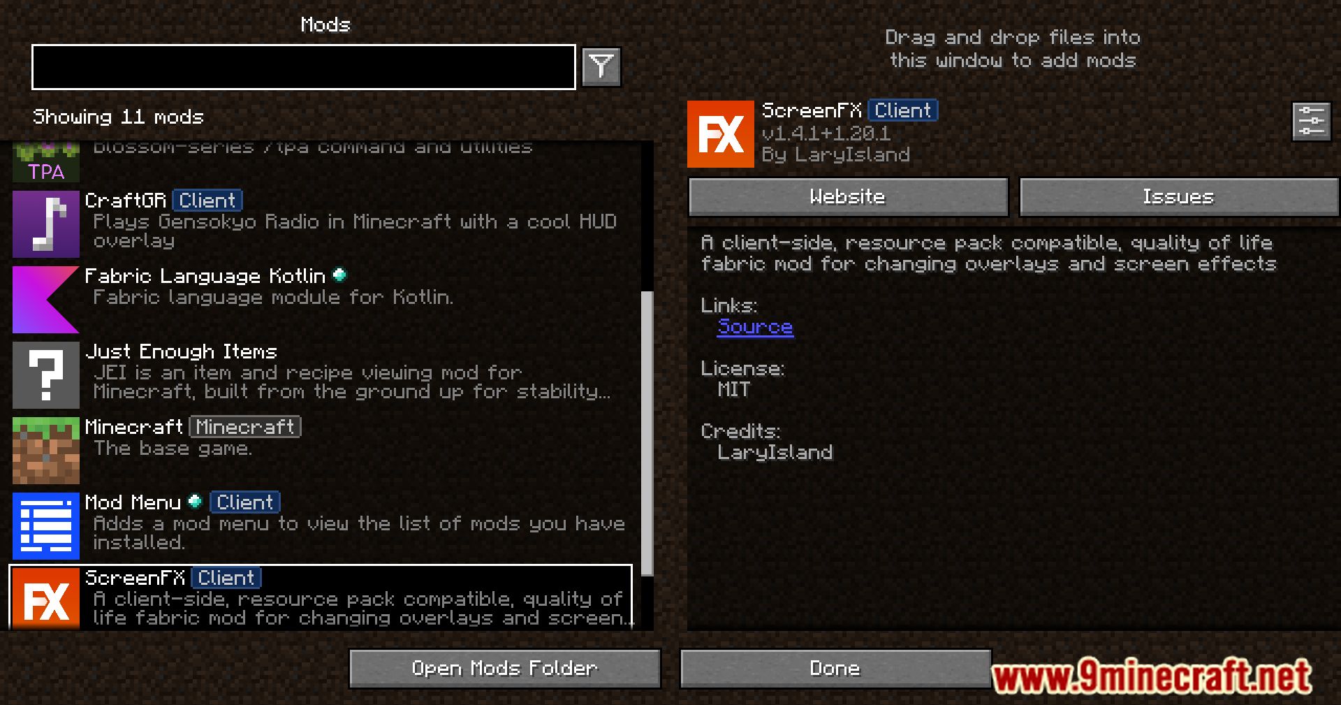 ScreenFX Mod (1.21, 1.20.1) - Personalize Your Minecraft 2