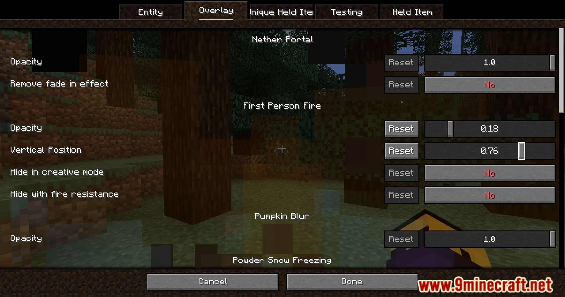 ScreenFX Mod (1.21, 1.20.1) - Personalize Your Minecraft 5