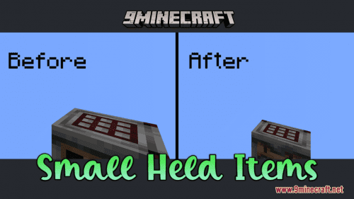 Small Held Items Resource Pack (1.21.1, 1.20.1) – Texture Pack Thumbnail