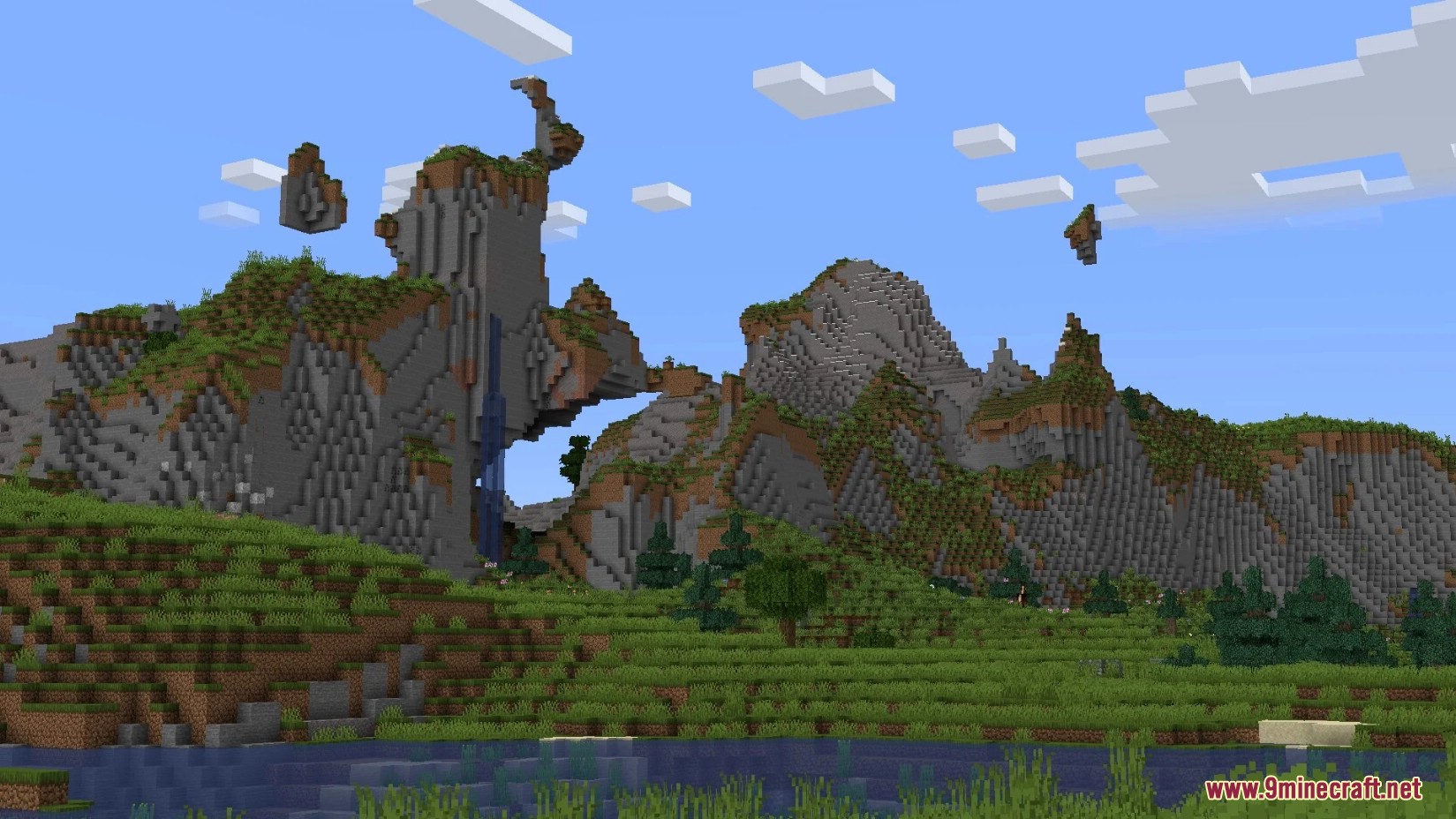 Stony Cliffs Are Cool Data Pack (1.20.6, 1.20.1) - Turns Dirt Hills into Pretty Stone Cliffs 4