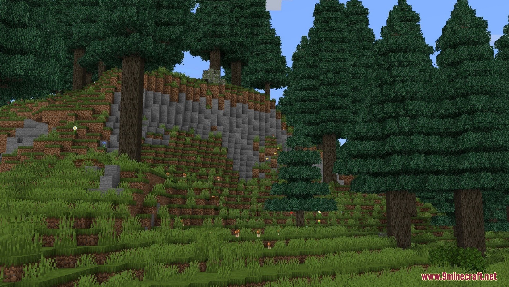 Stony Cliffs Are Cool Data Pack (1.20.6, 1.20.1) - Turns Dirt Hills into Pretty Stone Cliffs 6