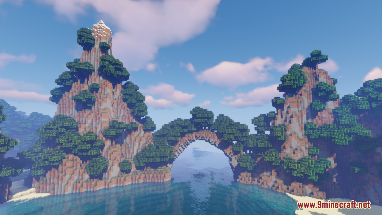 Sunset Island Map (1.21.1, 1.20.1) - Stunning Survival Landscape 7