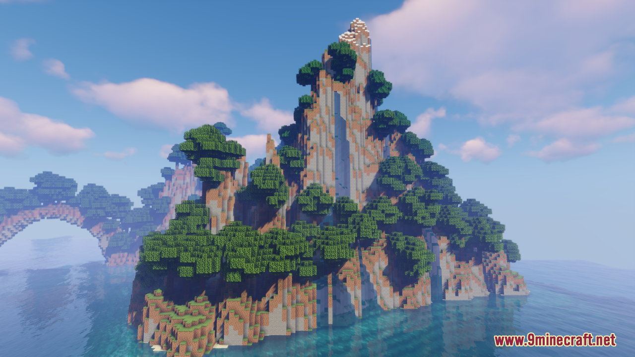 Sunset Island Map (1.21.1, 1.20.1) - Stunning Survival Landscape 8