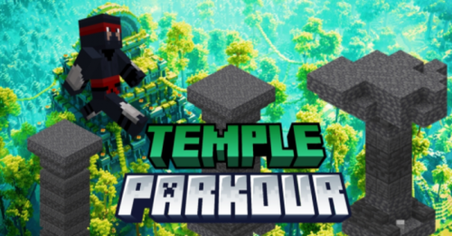 Temple Puzzles & Parkour Map (1.20) – MCPE/Bedrock Mod Thumbnail