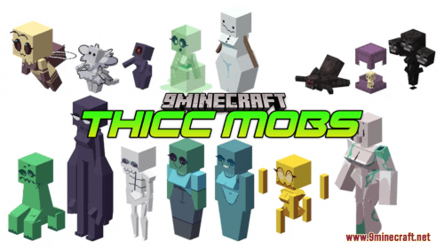 Thicc Mobs Resource Pack (1.20.6, 1.20.1) – Texture Pack Thumbnail