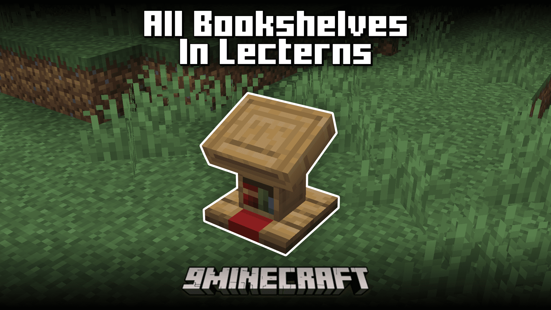 All Bookshelves in Lecterns Mod (1.20.6, 1.20.1) - Craft Lecterns Using Chiseled Bookshelves 1