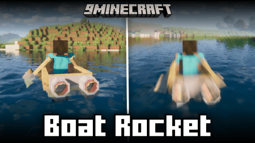 Boat Rocket Mod (1.20.1, 1.19.4) – Boats With Superspeed! Thumbnail