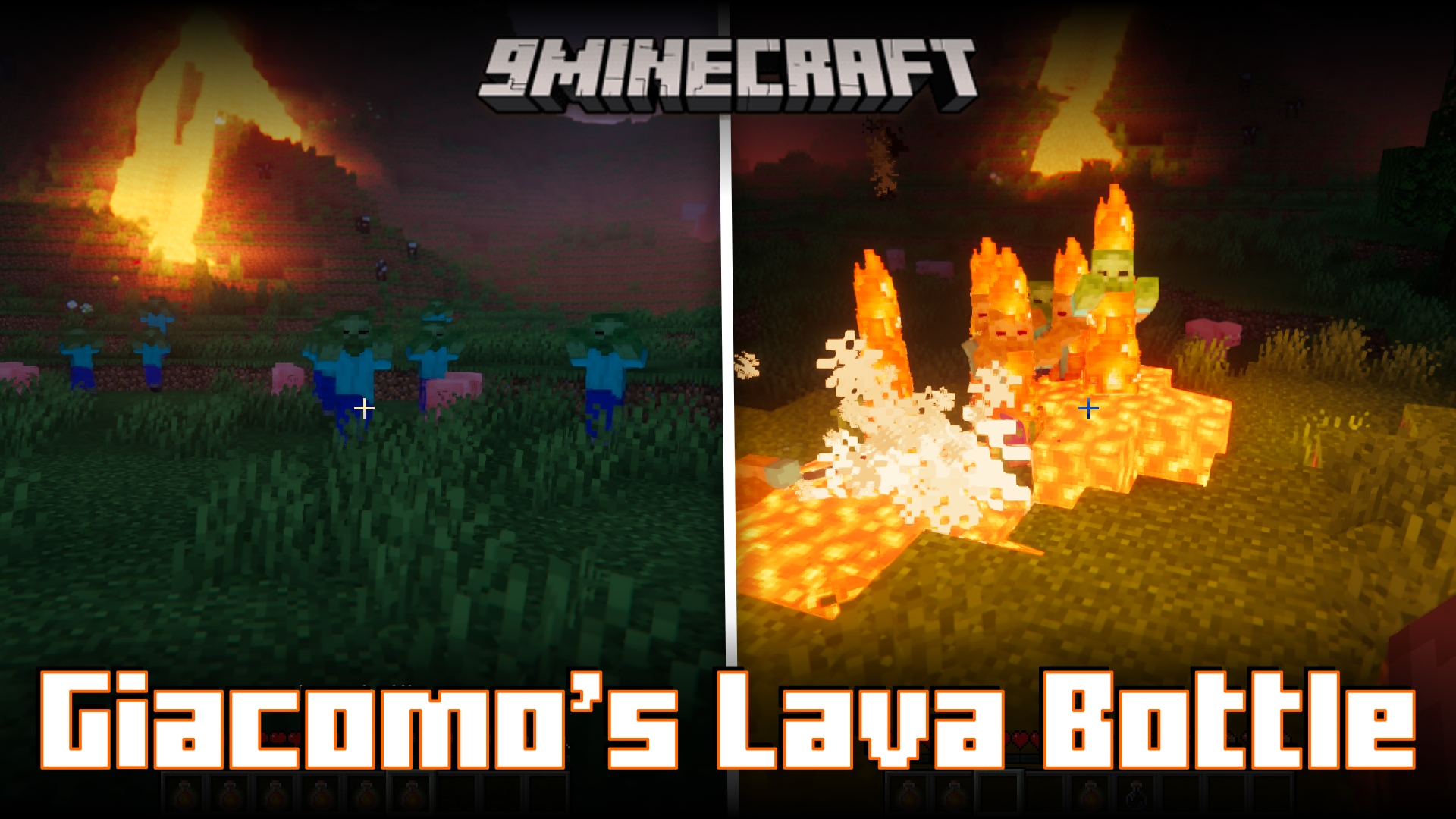 Giacomo's Lava Bottle Mod (1.20.2, 1.20.1) - Throwable Lava 1