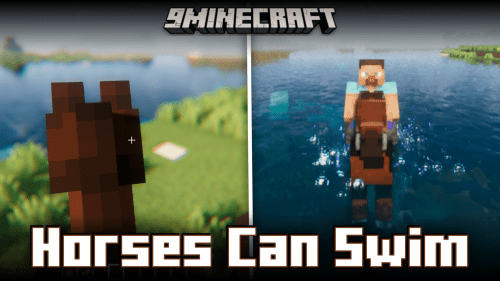 Horses Can Swim Mod (1.21.1, 1.20.1) – Swim While Riding Horses Thumbnail