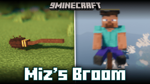 Miz’s Broom Mod (1.20.4, 1.20.1) – Fly Like Harry Potter! Thumbnail