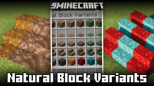 Natural Block Variants Mod (1.20.2, 1.20.1) – More Stairs, Slabs & Carpets! Thumbnail