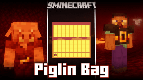 Piglin Bag Mod (1.20.1, 1.19.4) – Piglin Gold Themed Items & Armor Thumbnail