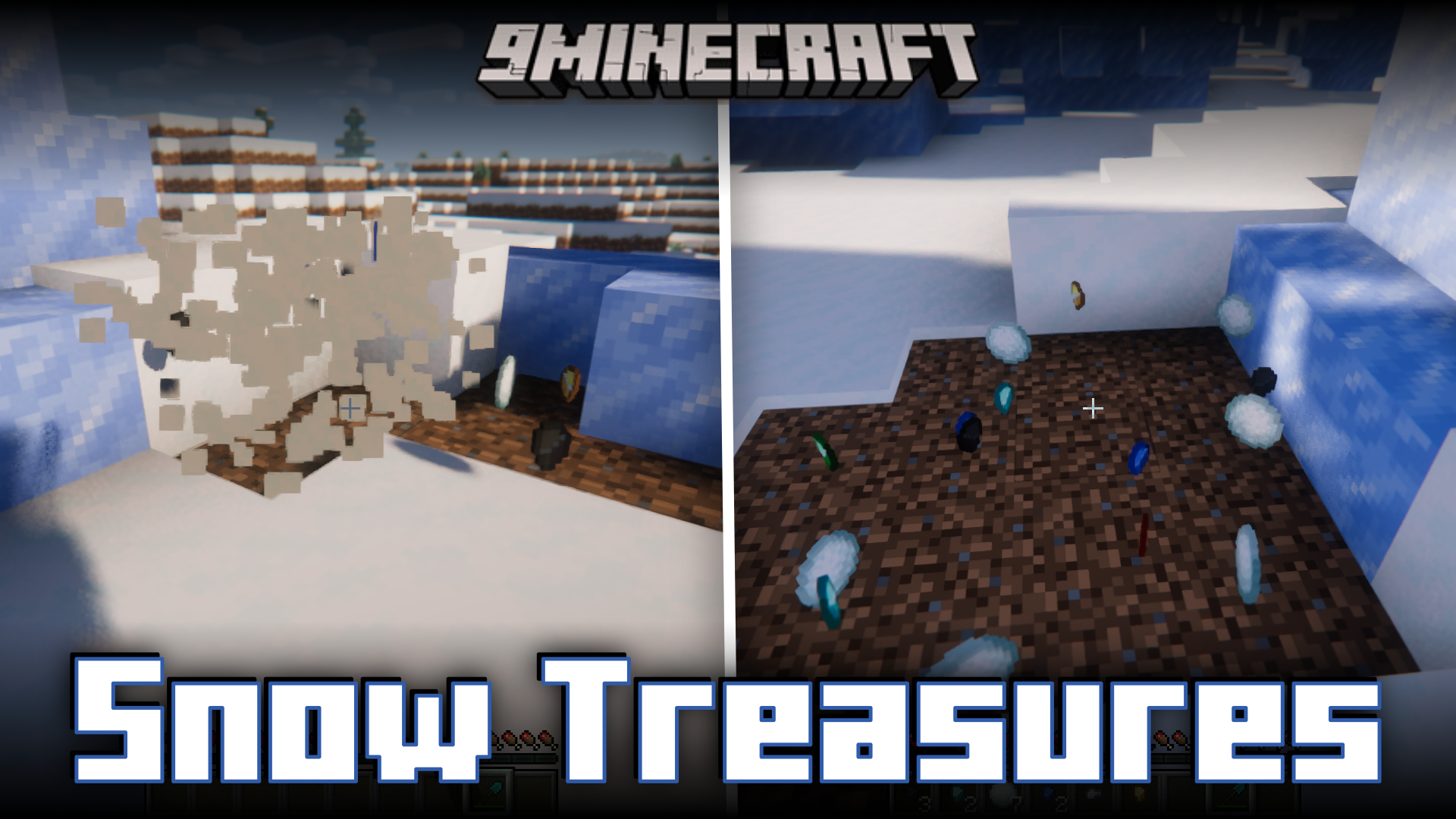 Snow Treasures Mod (1.21.1, 1.20.1) - Hidden Valuables In Snow 1