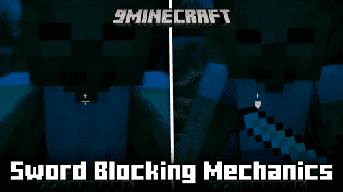 Sword Blocking Mechanics Mod (1.21.1, 1.20.1) – Sword Blocking From Version 1.8 Thumbnail