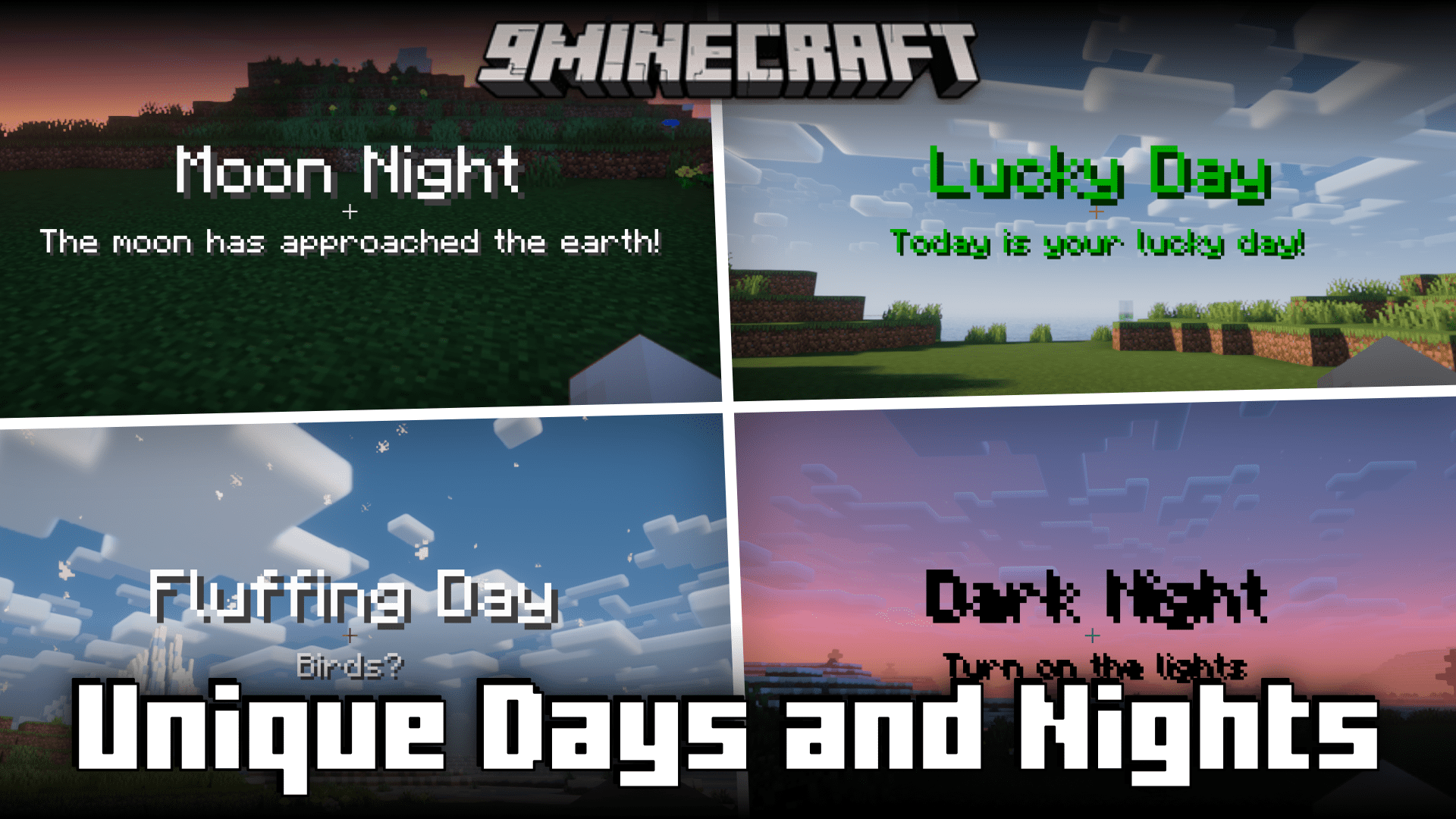 Unique Days and Nights Mod (1.20.1, 1.19.2) - Daily Events! 1