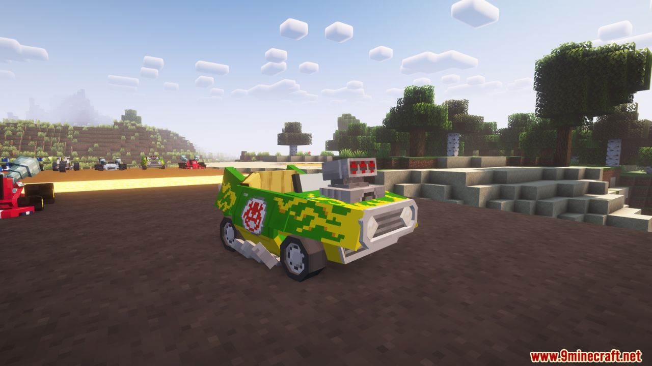 Cubic Racers Mod (1.20.1) - Versatile Vehicles for Land, Water, and Air Racing 13