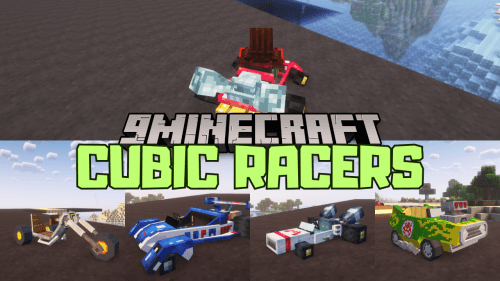 Cubic Racers Mod (1.20.1) – Versatile Vehicles for Land, Water, and Air Racing Thumbnail