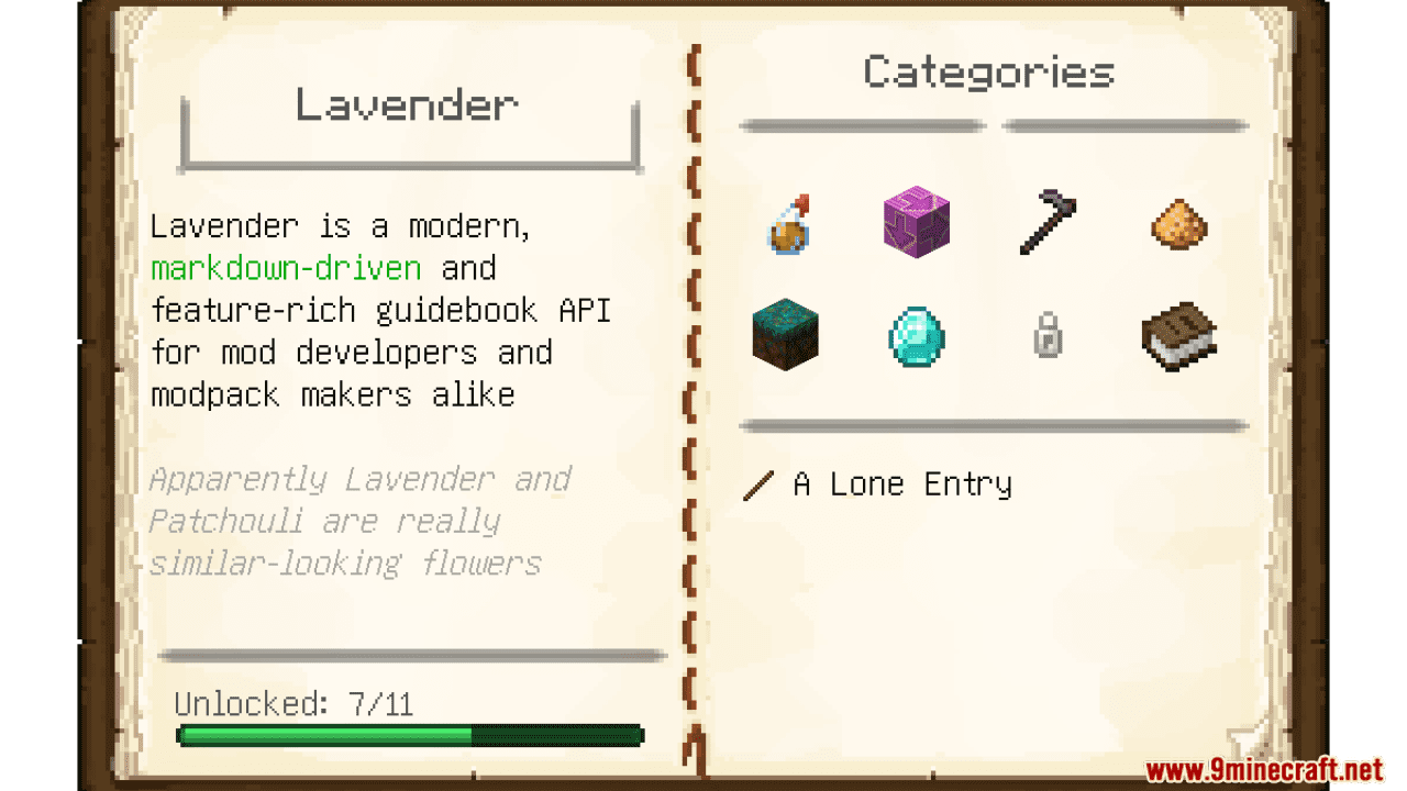 Lavender Mod (1.21.1, 1.20.1) - Fully Data-Driven Book 3