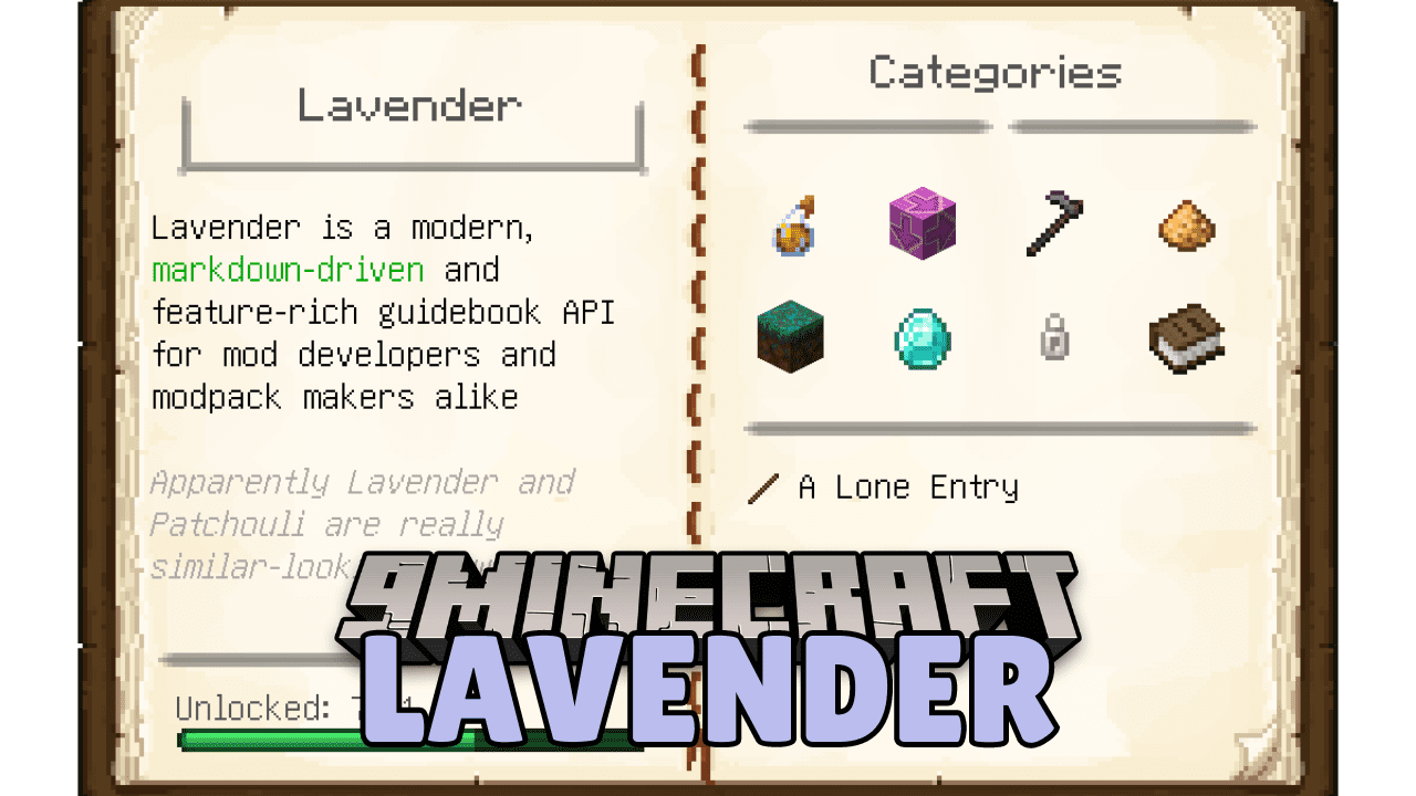 Lavender Mod (1.21.1, 1.20.1) - Fully Data-Driven Book 1