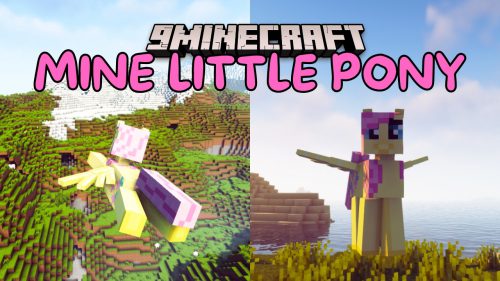 Mine Little Pony Mod (1.21, 1.20.1) – Turns Players and Mobs into Cartoon Ponies Thumbnail