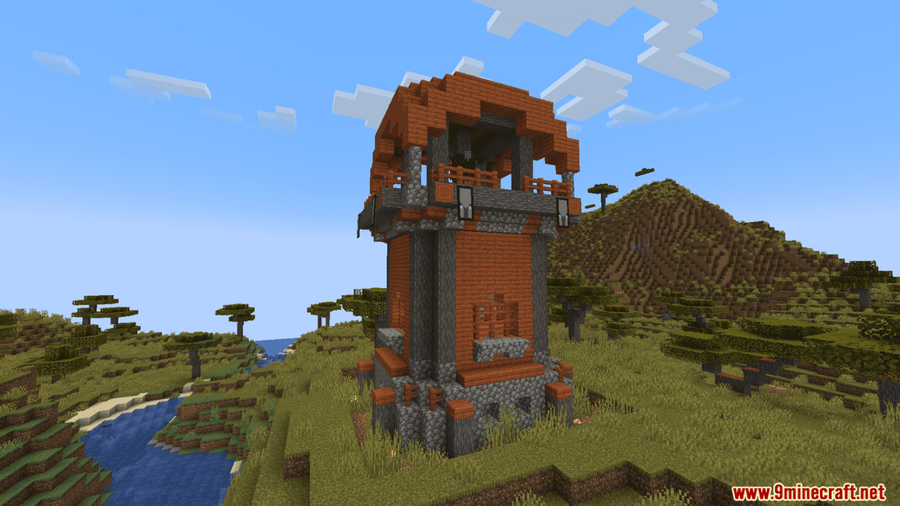 More Pillager Towers Mod (1.20.4, 1.20.1) - 8 New Pillager Towers 4