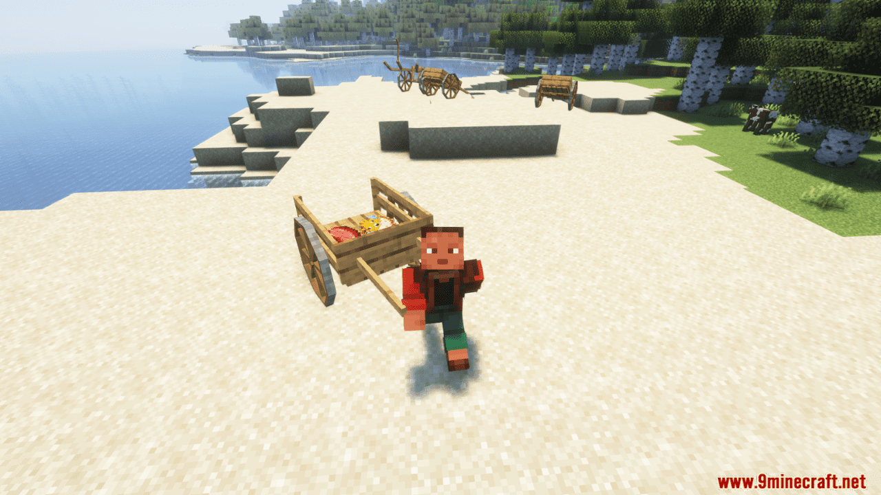 Nifty Carts Mod (1.20.6, 1.20.1) - Supply Cart, Plow, and Animal Cart 10