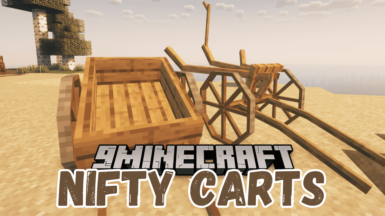 Nifty Carts Mod (1.20.6, 1.20.1) - Supply Cart, Plow, and Animal Cart 1