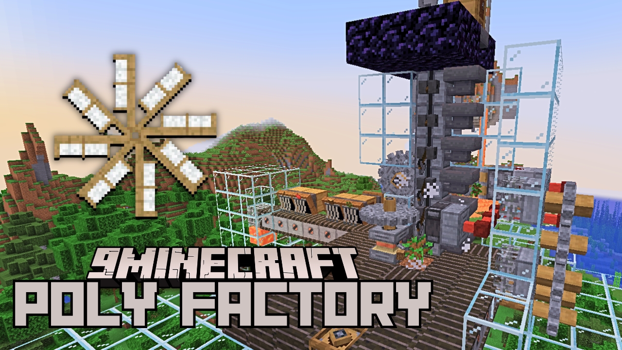 Poly Factory Mod (1.20.6, 1.20.2) - New Tech Mechanics, Blocks, and Tools 1