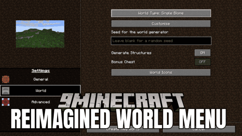 Reimagined World Menu Mod (1.21.1, 1.20.1) – Complete World-Creating Overhaul Thumbnail