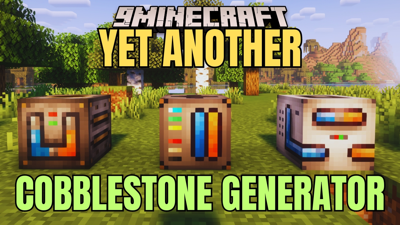 Yet Another Cobblestone Generator Mod (1.21.1, 1.20.1) - Customizable Cobblestone Generator 1