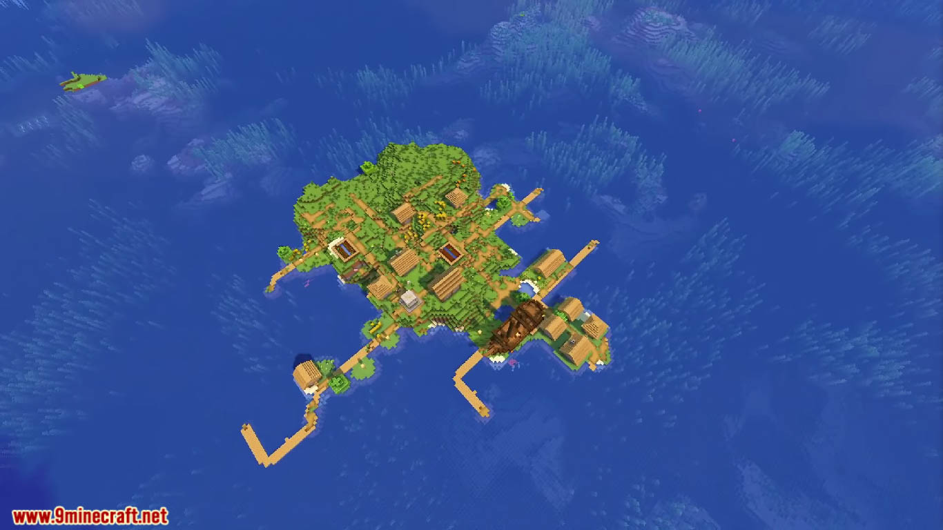 3 Latest Village Island Seeds For Minecraft (1.20.6, 1.20.1) – Java/Bedrock Edition 4