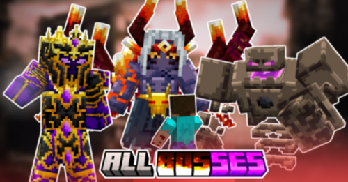 All Bosses Addon (1.21, 1.20) – MCPE/Bedrock Mod Thumbnail