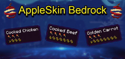 AppleSkin Addon (1.21, 1.20) – MCPE/Bedrock Mod Thumbnail