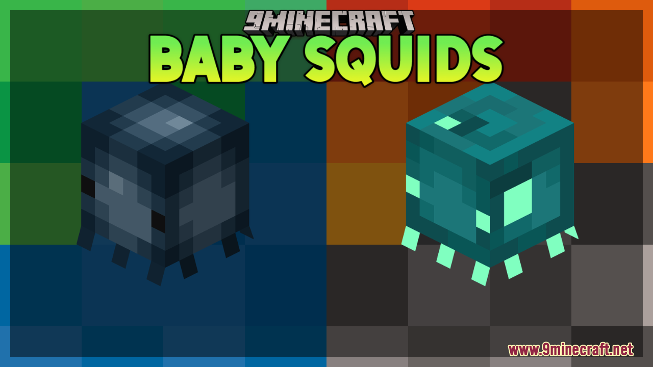 Baby Squids Resource Pack (1.21.1, 1.20.1) - Texture Pack 1