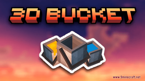 Better 3D Bucket Resource Pack (1.21.1, 1.20.1) – Texture Pack Thumbnail