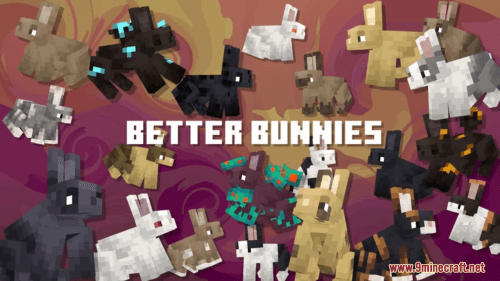 Better Bunnies Resource Pack (1.20.6, 1.20.1) – Texture Pack Thumbnail