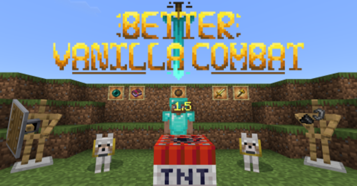 Better Vanilla Combat Addon (1.21, 1.20) - MCPE/Bedrock Mod 1