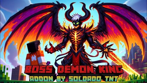 Boss Demon King Addon (1.21, 1.20) – MCPE/Bedrock Mod Thumbnail