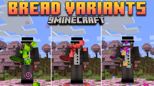 Bread Variants Mod (1.21, 1.20.1) – Beyond Basic Bread, Unlocking New Flavors Thumbnail