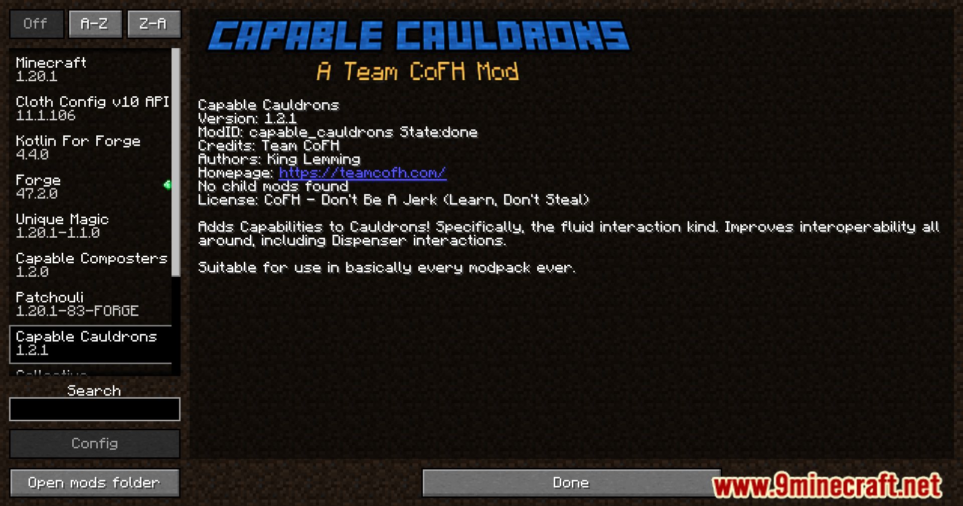 Capable Cauldrons Mod (1.20.1, 1.19.2) - Integrating Cauldrons With Mod 2