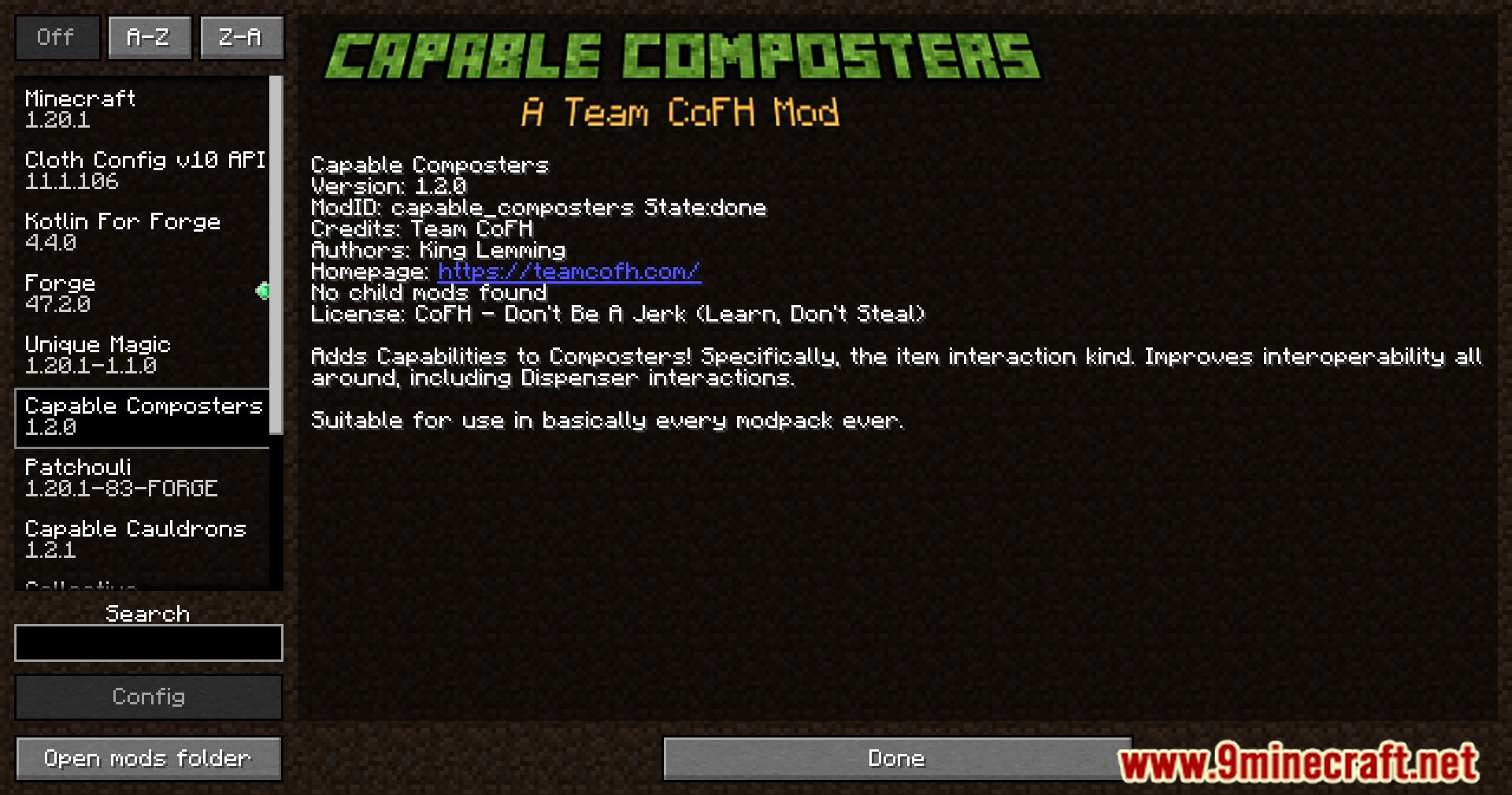 Capable Composters Mod (1.20.1, 1.19.2) - Simplifying Mod Interactions 2