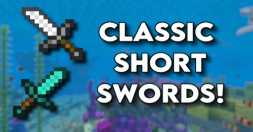 Classic Short Sword Texture Pack (1.21, 1.20) – MCPE/Bedrock Thumbnail