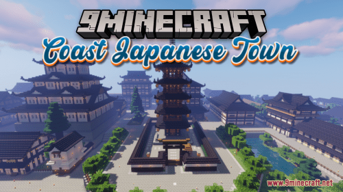 Coast Japanese Town Map (1.21.1, 1.20.1) – Ogata Castle Thumbnail