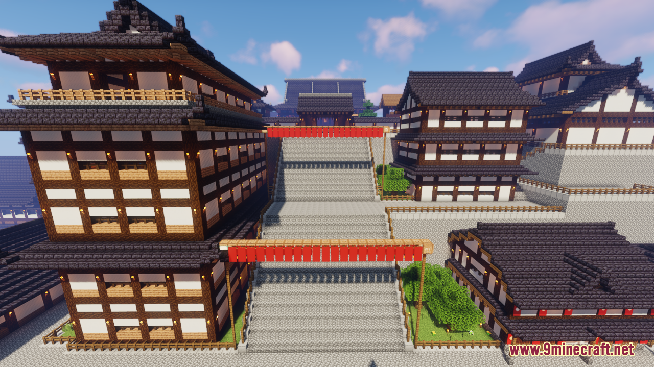 Coast Japanese Town Map (1.21.1, 1.20.1) - Ogata Castle 3