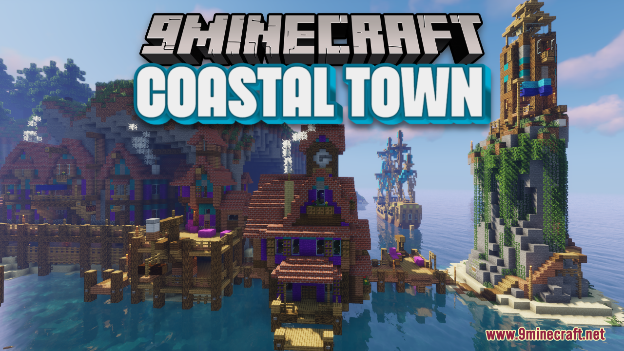 Coastal Town Map (1.21.1, 1.20.1) - Sea Shore View 1