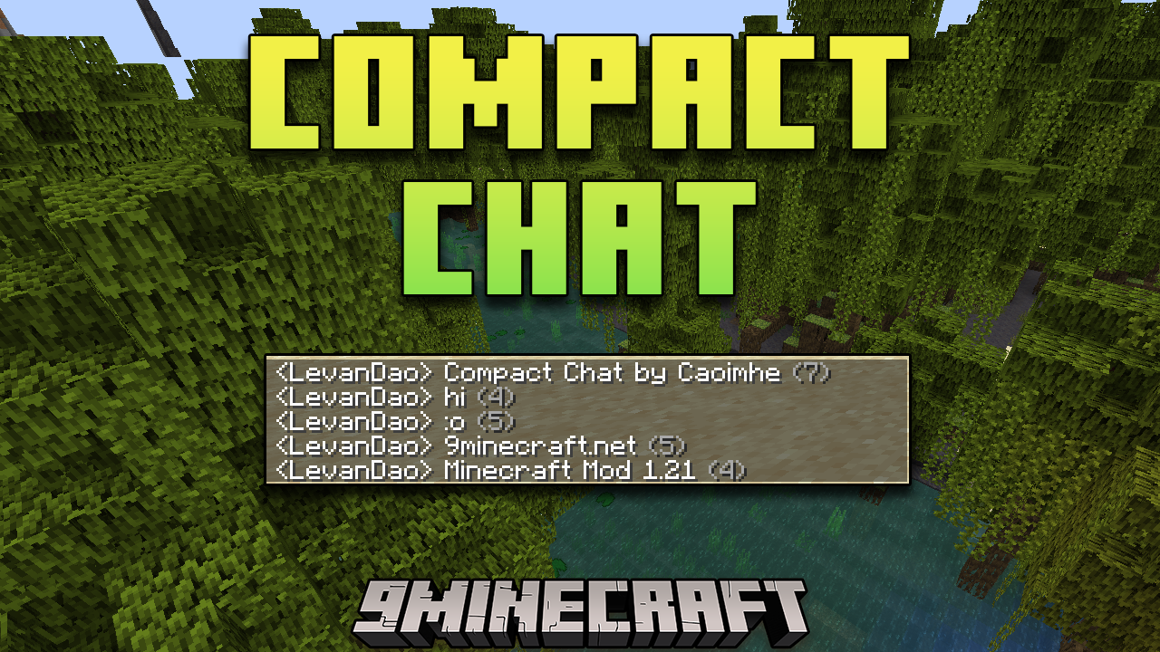 Compact Chat Mod (1.21.1, 1.20.1) - Cleaner Chat Windows 1