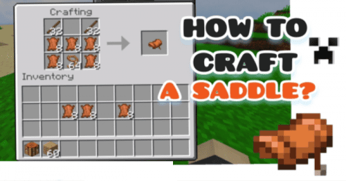 Craftable Saddle + Horse Armor Addon (1.20) – MCPE/Bedrock Mod Thumbnail