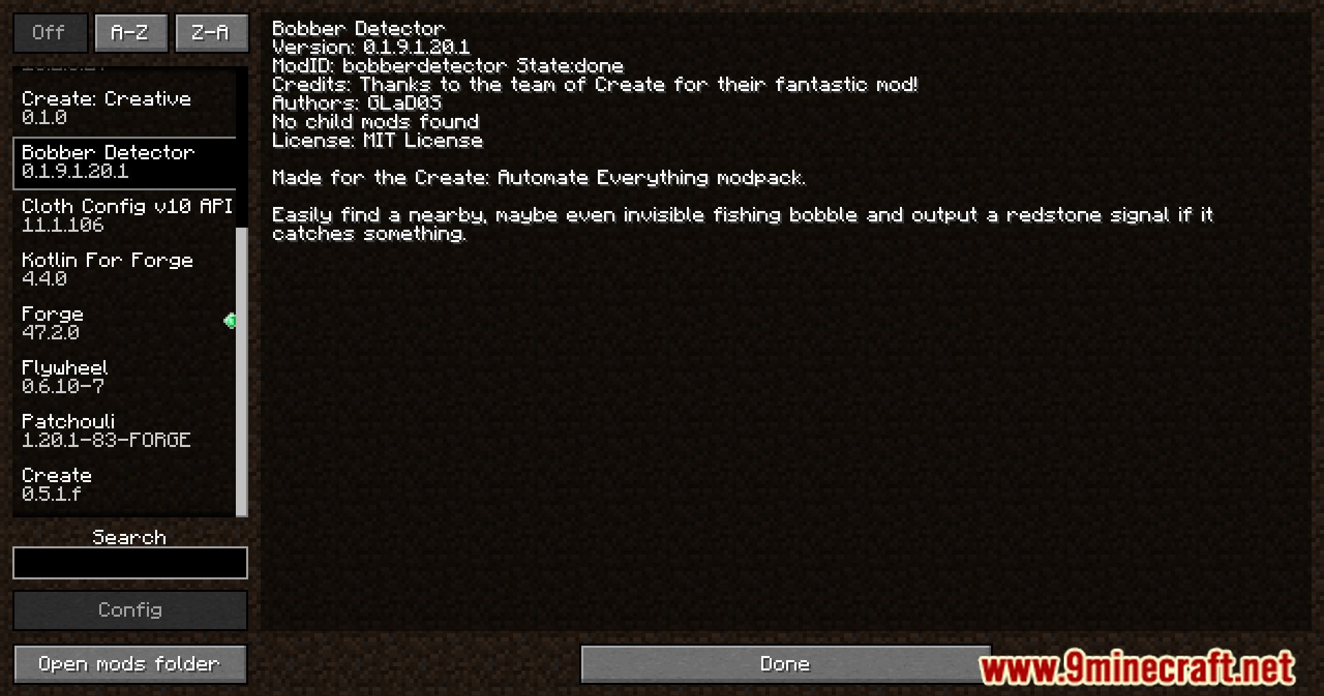 Create Fishing Bobber Detector Mod (1.20.1, 1.19.2) - Enhancing Minecraft Fishing 2