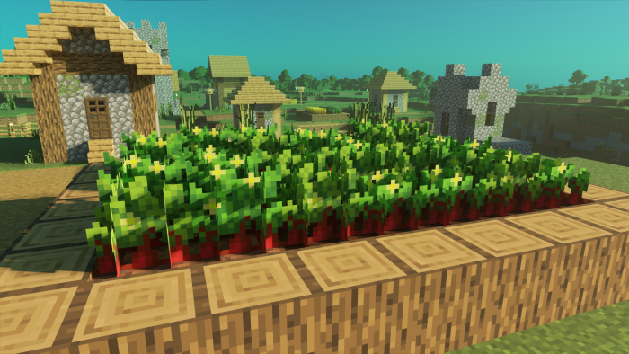 Crops Plus Texture Pack (1.21, 1.20) - MCPE/Bedrock 5